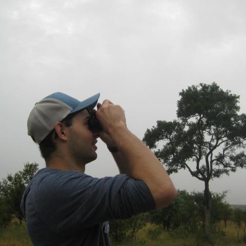 Michael looks for birds and wildlife in Kruger National Park