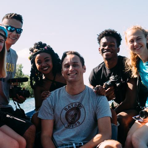 A professor and a group of students on a field trip to Madagascar